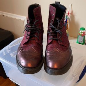 Limited addition Wine Red Dr. Martens Paisley boot
